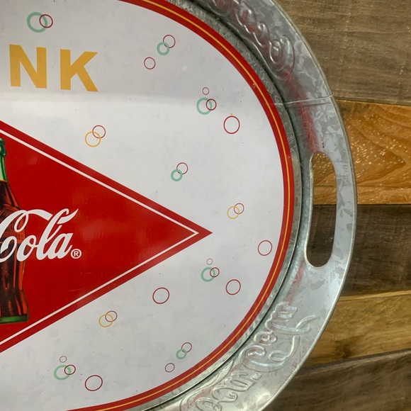 Coca Cola Galvanized Tin Serving Tray - Picture 3 of 6